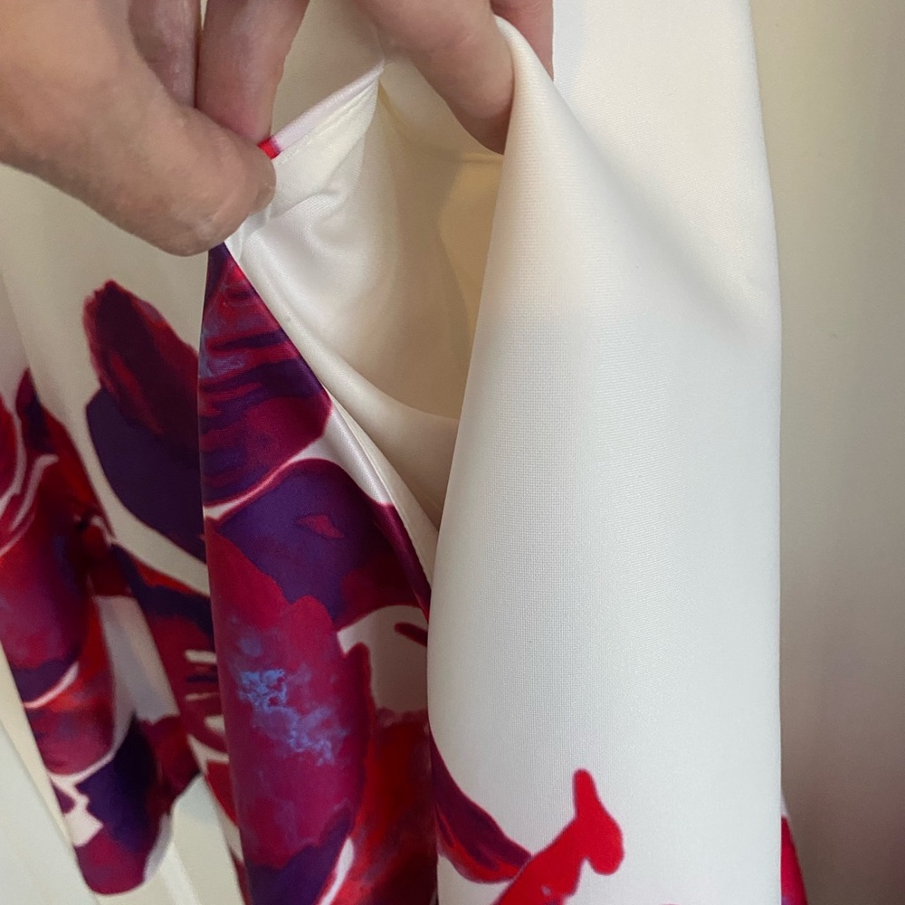 DKNY Floral Lined Sleeveless Dress - Picture 6 of 15